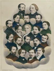 1848年5月15日のパリでのデモのフランス共和党の首謀者のブールジュでの裁判
