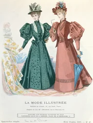 La ModeIllustrée、1895年の2人の女性
