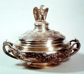 ベジタブルディッシュ、サービスナポレオンIII、1855年（銀の金箔）