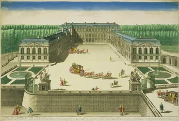 アントワーヌアヴェリーネ（1691-1743）によって刻まれた聖雲の城の眺め