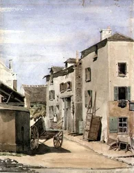 フランス・クラマールの街の風景