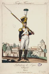 フランス軍の線状歩兵のヴォルティジュール no.9