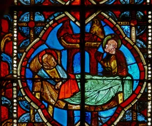 キリスト降誕を描いたウィンドウs1