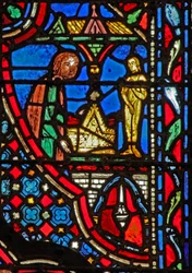 ウィンドウw14ダゴン寺院（およびアイドル）の契約の箱IサムV 2