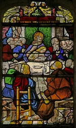 最後の晩餐を描いたウィンドウw1