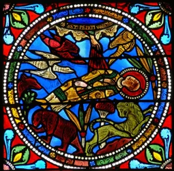 聖ステファンズの死体を描いたウィンドウwXVIIは動物に任されています（？）