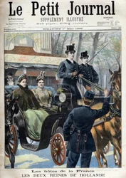 petit Journal du dimanche 1 mai 1898:Les hotes de la France: les deux queines de Hollande:Emma (2nd wife of King Willem III) (Emma of the Netherlands (1858-1934) et son fille Wilhelmina (1880-1962) - フランスの2人のオランダ女王：Emma女王と彼女の