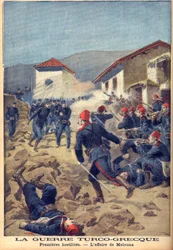 1897年のグレコ・トルコ戦争（三十日戦争） - テッサリーでの最初の戦いの一つ