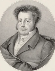 作曲家 Heinrich Marschner 1795-1861 の肖像。
