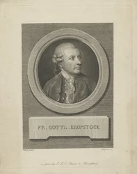 フリードリッヒ・ゴットリープ・クロプシュトックの肖像 1724-1803年、c. 1790年。