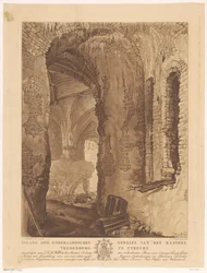 ユトレヒトのフレーデンブルク城の地下金庫室の眺め