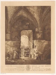 ユトレヒトのフレーデンブルク城の地下金庫室からの眺め