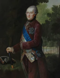 ピーター・フォン・ビロンの肖像1724-1800、コートランド公国およびセミガリア公爵、1781年