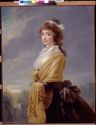 Comtesse Elisabeth von Thun Hohenstein (1764-1806) の肖像 - Heinrich Friedrich Fueger (1751-1818) 作、huile sur toile