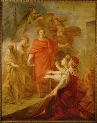 ヴェネツィアとダルマチアは皇帝フランツ1世に敬意を表する...（キャンバスに描かれた絵）