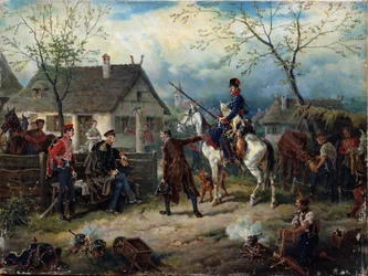 1812年のロシアとフランスの戦争の様子