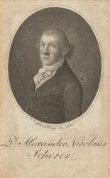 Alexander Nicolaus Scherer 1771-1824、1800年の肖像。
