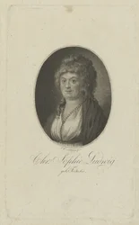 著者の肖像Christiane Sophie Ludwig、néeFritsche 1764-1815、c。 1810年。