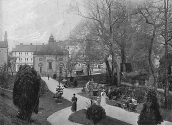 ハロゲート：The Bog Gardens Sulphur Well、c1896