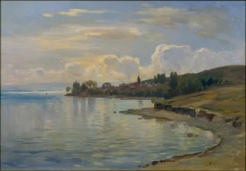 サヴォワ海岸のレマン湖の風景（フランス語：Paysage lémanique de la côte de Savoie）