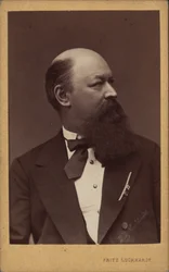 作曲家フランツ・フォン・スッペの肖像 1819-1895年、c. 1880年。