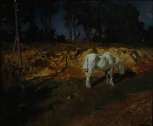 医者の馬（キャンバスに油彩）