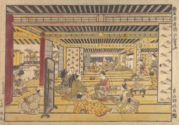 新吉原の手相撲 1740年。
