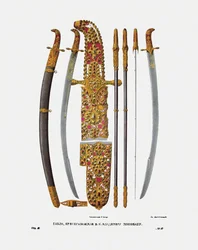 1840年代のキエフのウラジミール2世王子のモノマフのサーベル