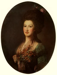 伯爵夫人JVサンティの肖像、1785年、1965年。