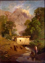「クリミアの風景」、19 世紀のロシア絵画