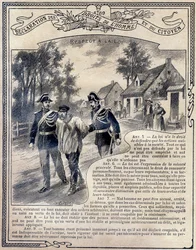 1789年：人間と市民の権利の宣言。法律を尊重する。倫理と公民の教えを説いた独特の書物で、初等教育機関の3つのコースの生徒と、リセやカレッジの初等クラスの生徒を対象としています。