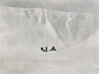 ダグデール氷河、1911年、1913年。