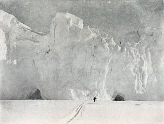 ビクトリアランドの氷河の顔、c1911、1913年。