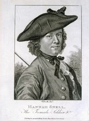 RSカービーから出版された1804年の女性兵士ハンナスネル