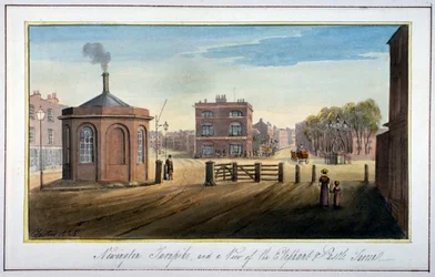 ニューイントン コーズウェイのニューイントン ターンパイク、サザーク、ロンドン、1825 年