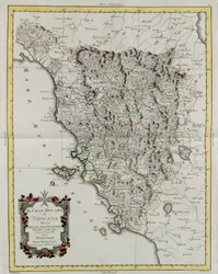 アントニオ・ザッタが1783年にヴェネツィアで出版した「最新アトラス」の第2巻から抜粋したG.ズリアーニのエングレーヴィング作品、個人蔵