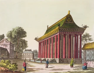 ユウリオミンユアンのヨーロッパ宮殿、ジュリオフェラーリオのルコスチュームアンシアンエモデルヌのイラスト、c.1820s-30sを公開