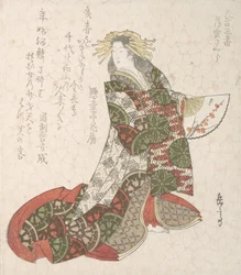 花魁薄雲、19世紀。