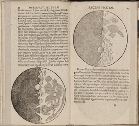 本のリーフSidereus Nuncius Sidereal Messenger by Galileo Galilei、1610