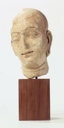 僧侶、クシャン王朝、西暦100〜400年（漆喰）