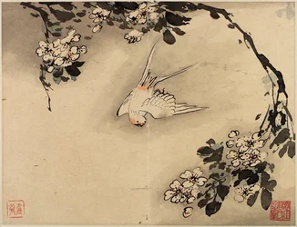 十葉の画帖より 花鳥指頭画