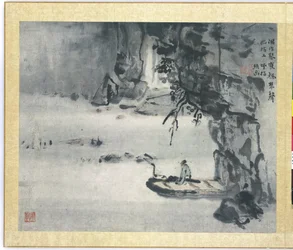 風景、画帖の一葉