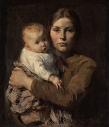 母と子、c。 1906年。