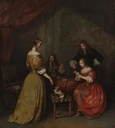 カードパーティー、カリフォルニア。 1665年。