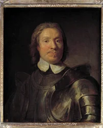 イングランド護民官オリヴィエ・クロムウェル（1599-1658）の肖像 オリヴィエ・クロムウェルは、第一次イングランド革命（1641-1649）に参加した人物です ガスパール・ド・クレイエル（1584-1669）の絵画 日0.67×0.58メートル