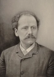 作曲家ジュール・マスネの肖像 1842～1912年、1890年。