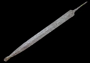ガリアの芸術：鉄の槍、鉄器時代（紀元前400年）。サン・ジェルマン・アン・レイの古代博物館。