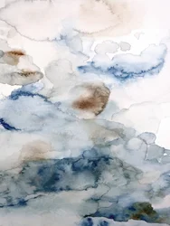 青と茶色の抽象的な空