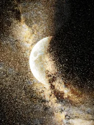 宇宙の月の塵