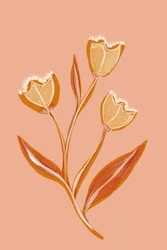 柔らかな桃の花
